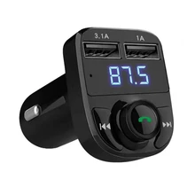 Беспроводной Bluetooth Автомобильный MP3-плеер беспроводной передатчик FM Radio ЖК-дисплей Дисплей USB Поддержка, u-диск, tf-карта, Dual USB громкой связи