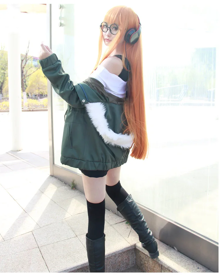 Cosplay&ware Anime Cosplay Persona 5 Costume Futaba Sakura Uniforms Jacket T-shirt Shorts Belt Stockings Glasses -Zentai shop online HTB1uk1RinqWBKNjSZFAq6ynSpXau.jpg