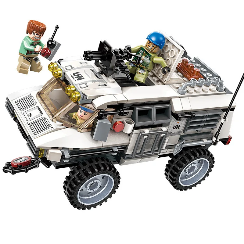 

Assembling Building Block 3204 Thunderbolt Mission Armored Car Real Crisis Children Boy Alpinia Oxyphylla Toys 6-8-10 Year