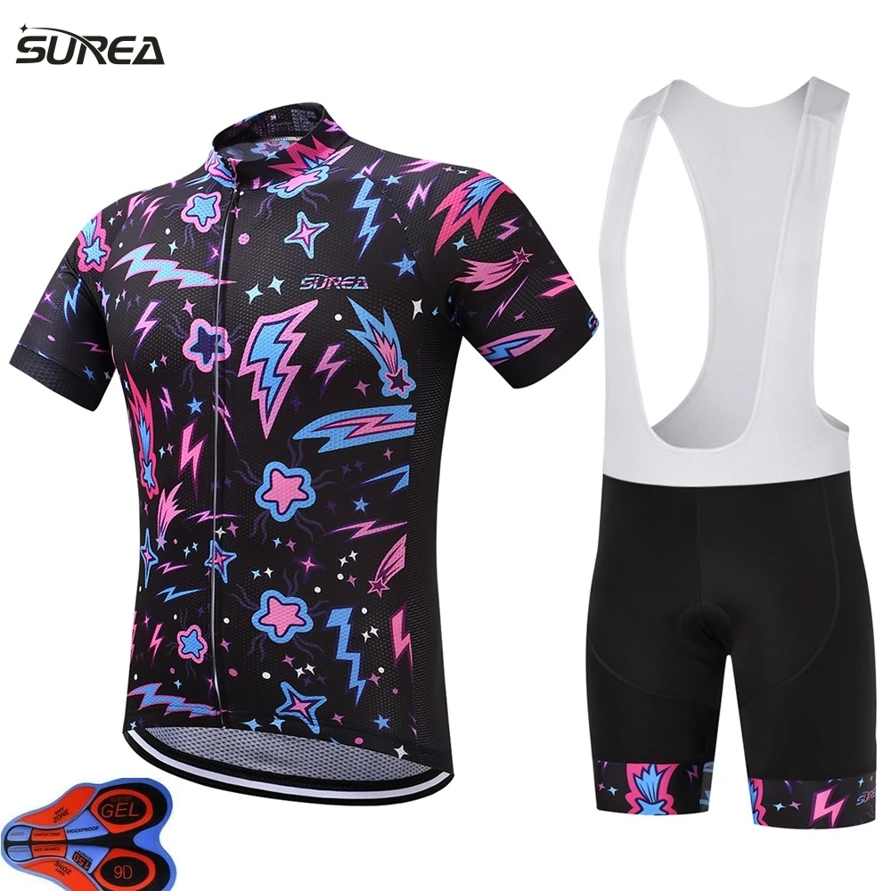 

2017 Summer new style Short cycling jersey sets men short Ropa Ciclismo Maillot Ciclismo sport clothing 9D gel pad mtb clothing