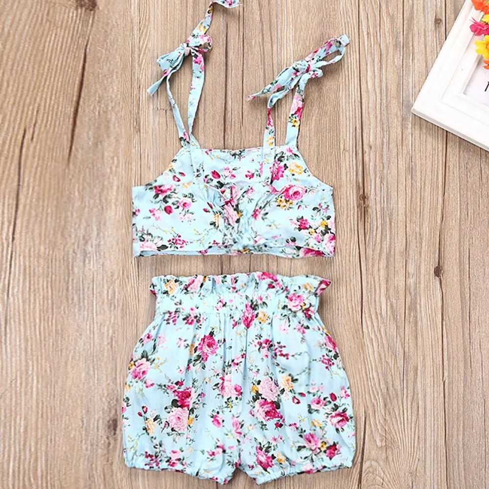 

2017 Summer Pool Party Toddler Baby Girls Floral Print Bikini Suit Swimsuit Swimwear Bathing Clothes Hot Sale