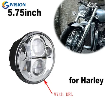 

Harley 5.75 led headlight High/Low beam Angel eyes 5 3/4 inch led headlamp motorcycle Driving light for Harley FX Softail Dyna