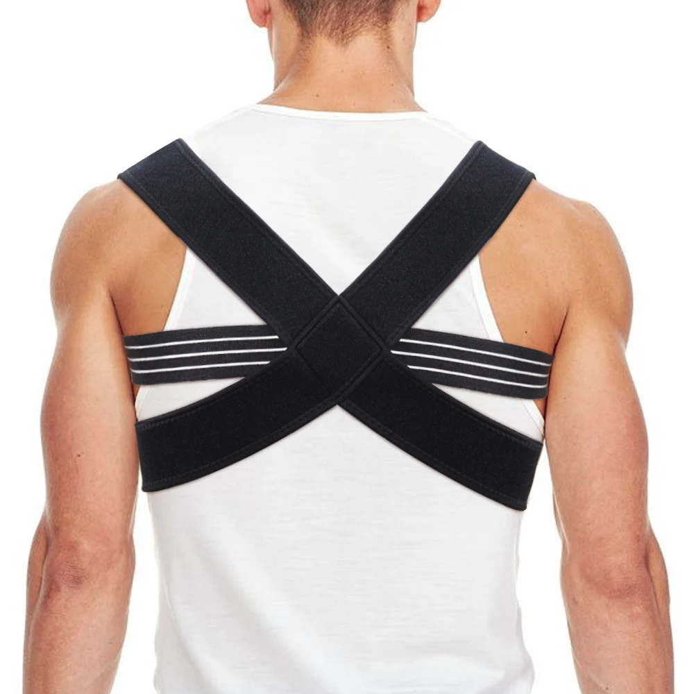 

X-Shape Medical Clavicle Back Support Brace Straightener Upper Shoulder Spine Support Belt Adjustable Posture Corrector Unisex
