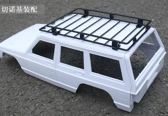 Металлический багажник на крышу для LC80 LAND CRUISER Body Axial 1:10 RC автомобилей гусеничный Tamiya Pajero CC01 CR01 JK Wrangler D90 LC70 грузовик