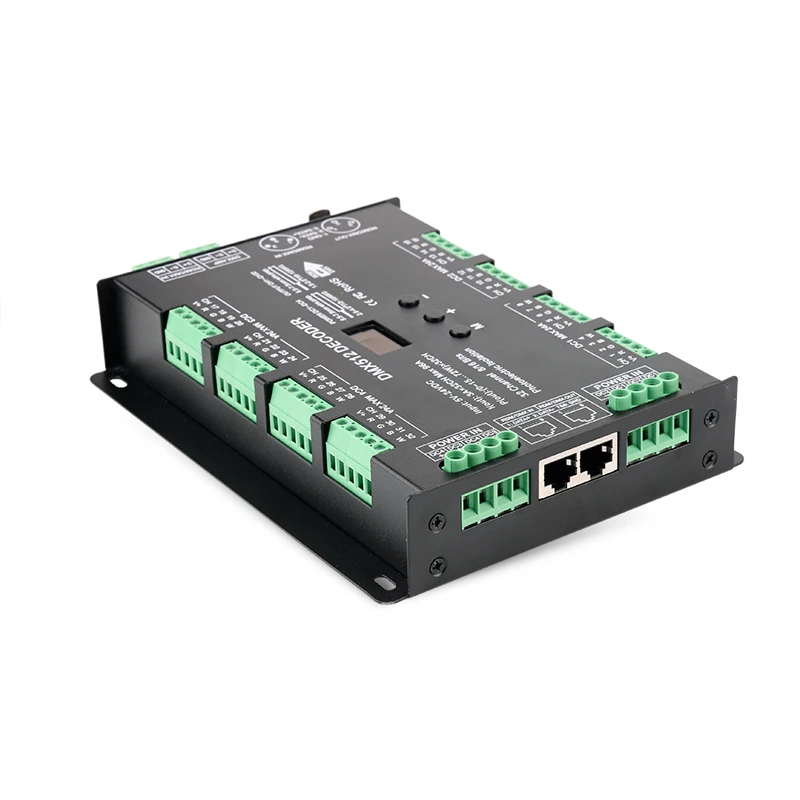 Super multi-channel 32CH DMX512 power decoder for lighting show 4 way DC5-24V constant voltage input total 94A output