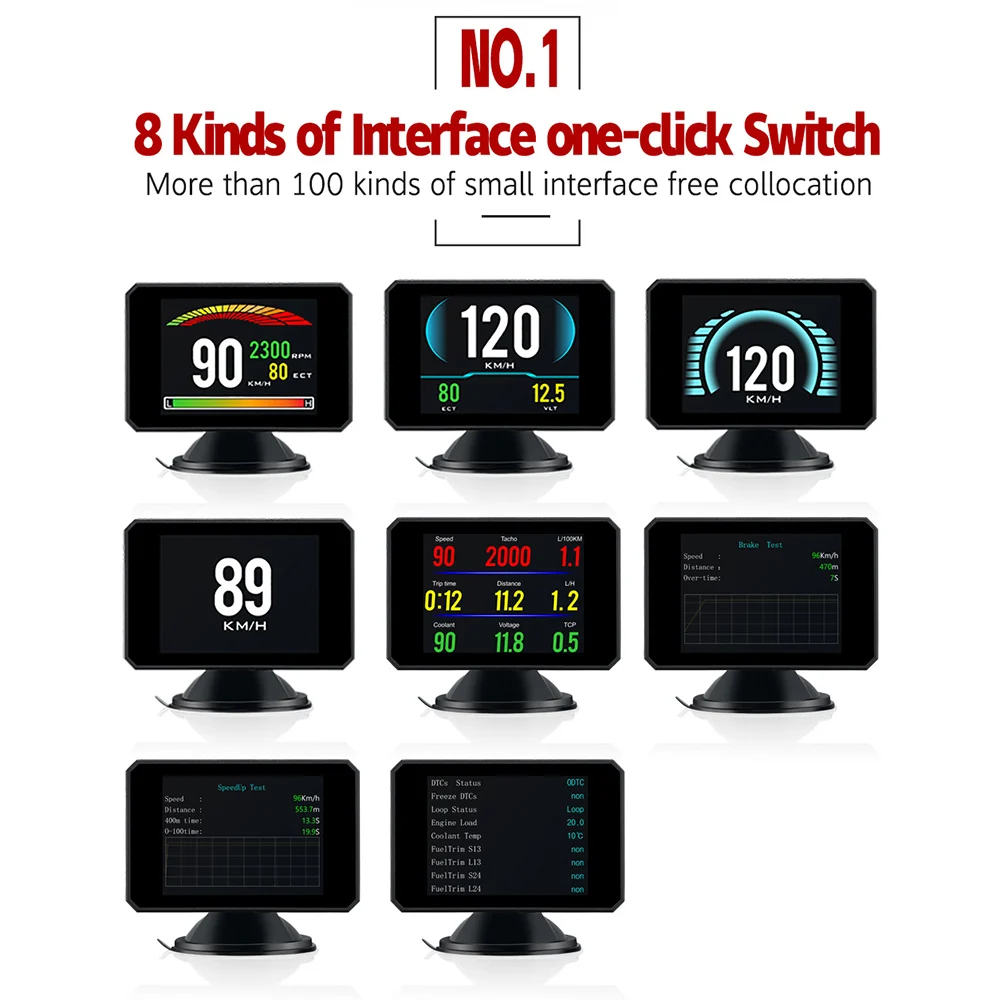 OBDSPACE P16 Диагностика HUD Дисплей на доске компьютера автомобиля ...