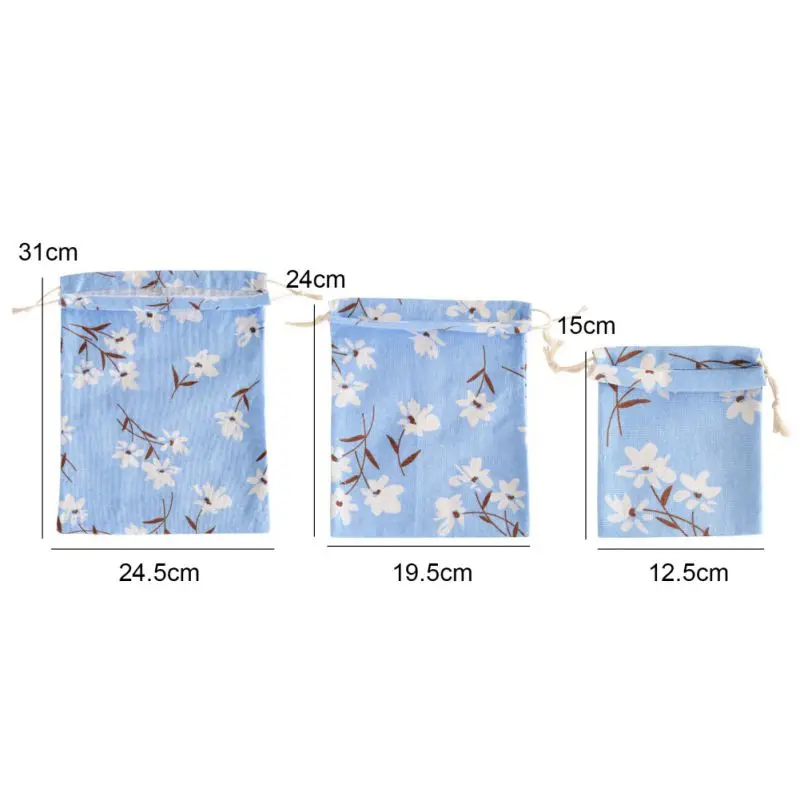 

2019 hot Good Cartoon Printed Fabric Travel Storage Bag For Socks Stockings Underwear Cleaning Shoes Organizer Home Storage Bag