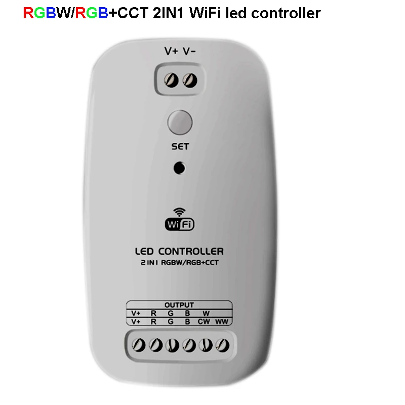 Светодиодный контроллер Wi-Fi RGBW RGB+ CCT 2 в 1, умный светильник-полоска, совместимый с Alexa Assistant для системы iOS