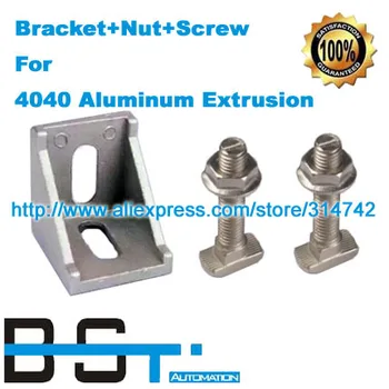 

Aluminum bracket + M8*20 M8 T Screw Bolt + M8 Flange nut - 4040 aluminium profile connector accessories