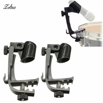 

Zebra A Pair Plastic Metal Microphone Adjustable Drum Clips Studio Stand For Percussion Instruments Parts & Accessories
