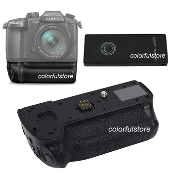 

2-Step Vertical Shutter Battery Handle Hand Grip Holder For Panasonic Lumix DMC-GH5 GH5 DSLR as DMW-BGGH5+2.4G Remote Controller