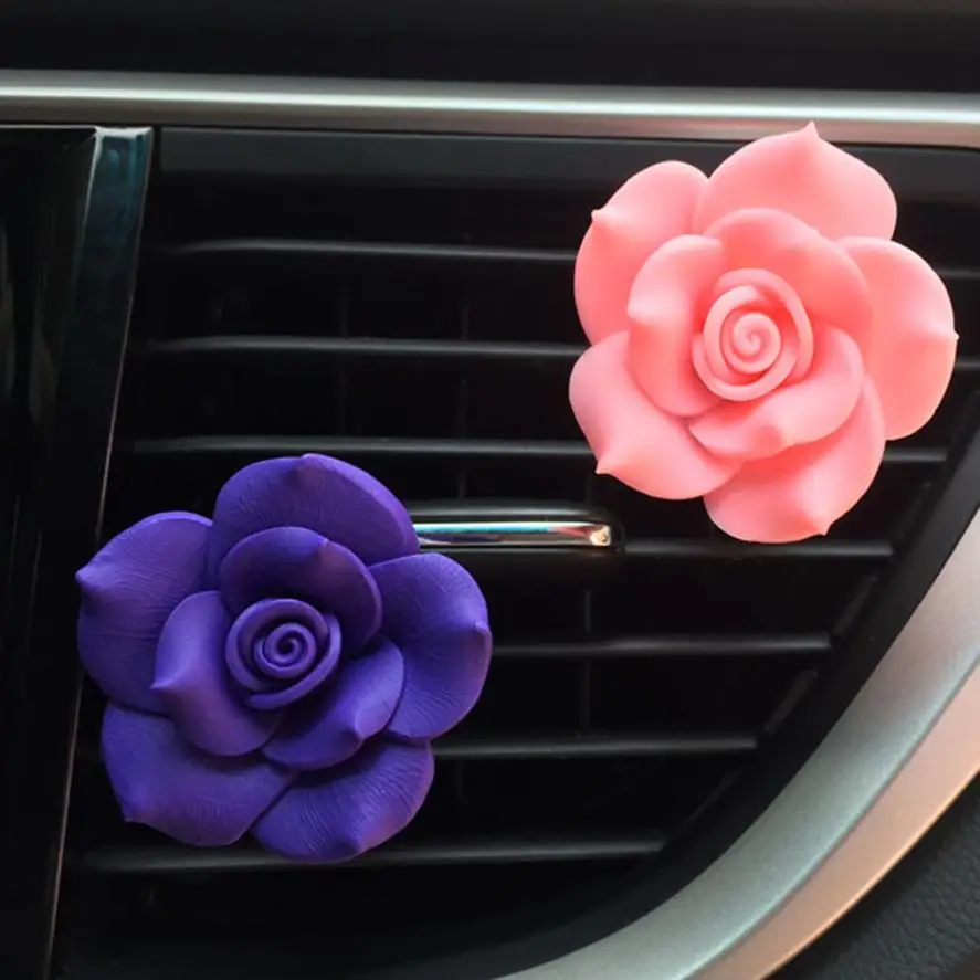 

Car-stylish Air Outlet Fragrant Perfume Clip reliable and non-toxic Soft Sottery Flower Freshener Diffuser Dropshipping Oct24