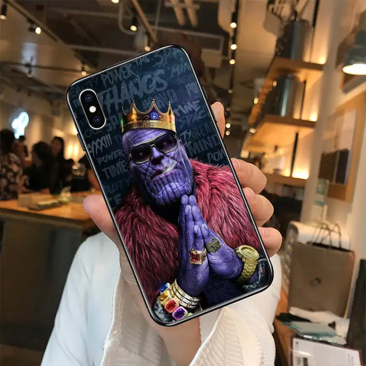 Marvel DC Comics железные человеческие Мстители Endgame Thanos Мягкий ТПУ чехол для iPhone X SE 5 5S 6 6 S Plus 7 8 Plus XR XS MAX