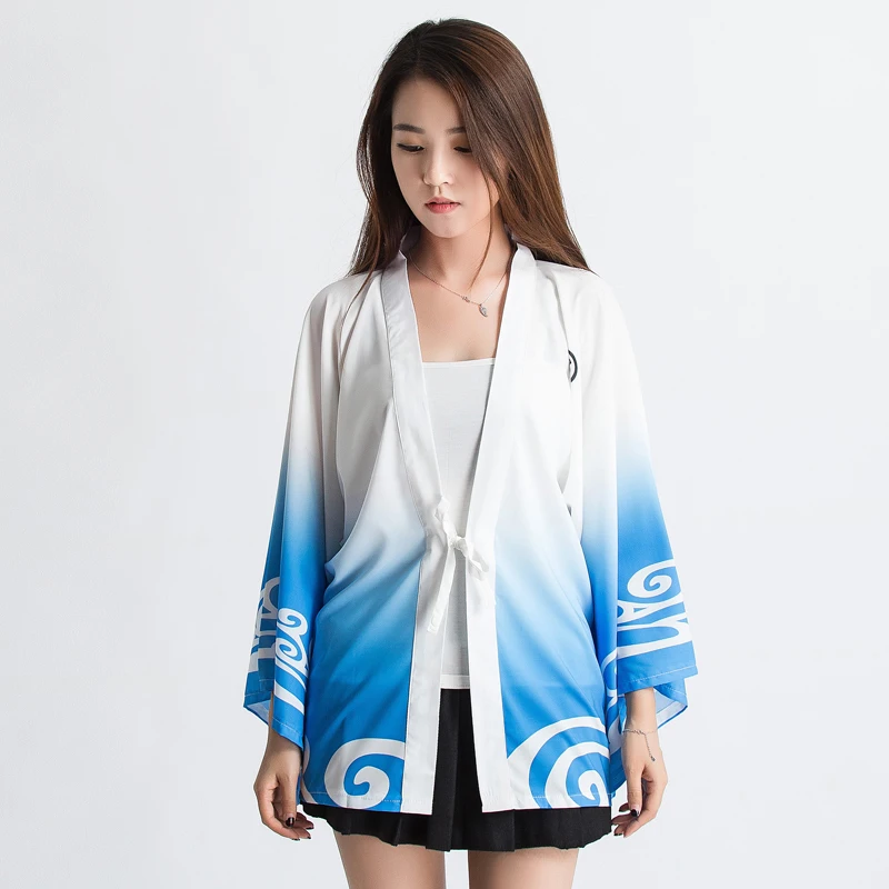 Кимоно гинтама Саката гинтоки Haori косплей костюм на Хэллоуин шифоновая