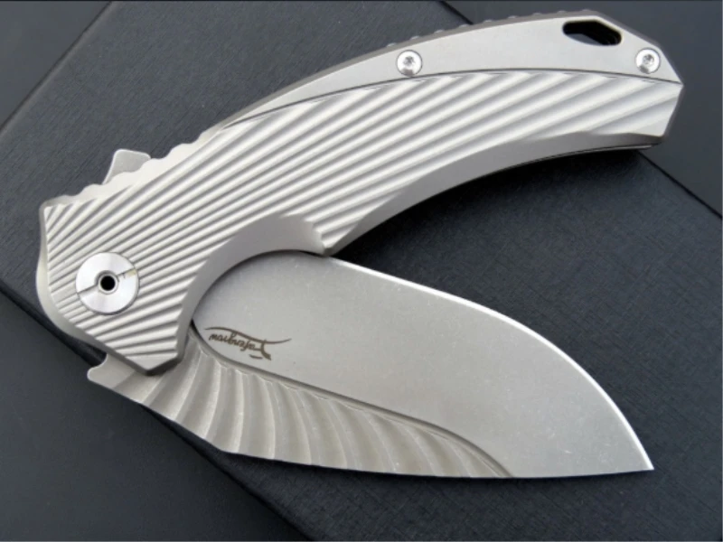 Esiwo складной нож D2 лезвие TC4 титановая ручка карманные походные тактические ножи для выживания охотничий Флиппер Портативный нож для повседневного использования