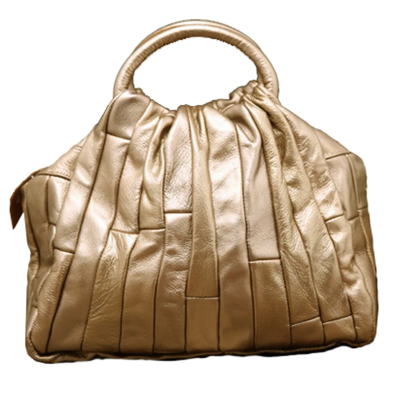 

Fashion womens Handb Genuine leather handbags Fashion Classical Vintage Style Shoulder bag designer bags Cowhide Splicing Retro