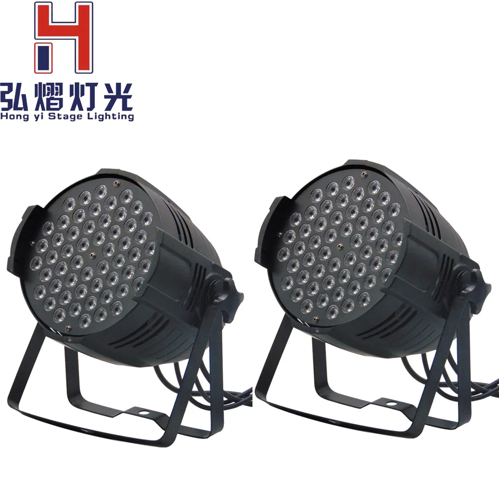 

Hong Yi Stage Lighting 2pcs 54 X 3W RGBW LED Par Light DMX512 controller led PAR lamp