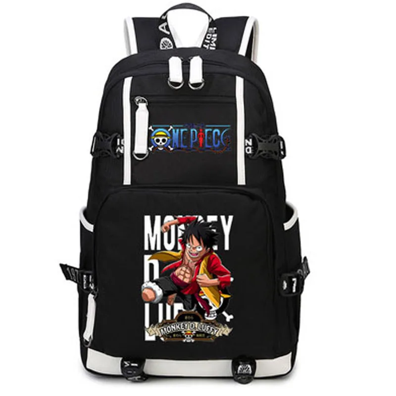 One Piece Backpack Anime Luffy zoro Cosplay Nylon School Bag Travel Bagsin Backpacks from