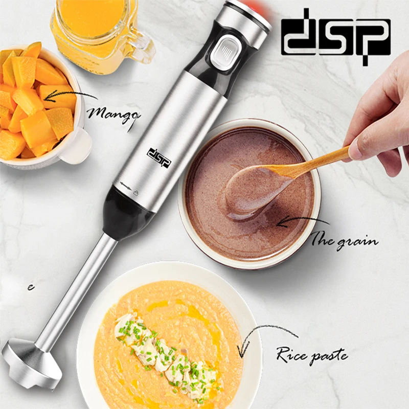 DSP KM1020 миксер 800 Вт электрический ручной блендер переносной Нержавеющей Стали