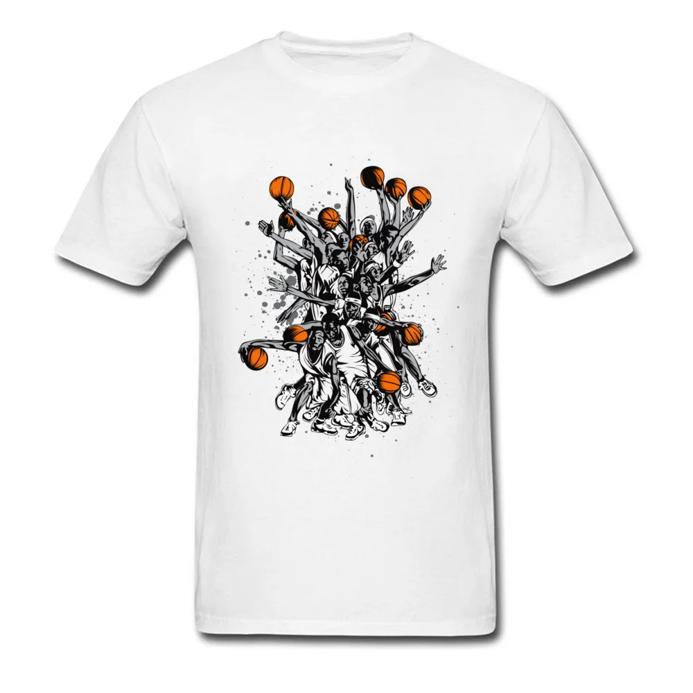 

Basketballer Full Team T Shirt Men's Summer Tops & Tees Pure Cotton Custom Basketballer Print T-Shirts Group T Shirts Hot Sale