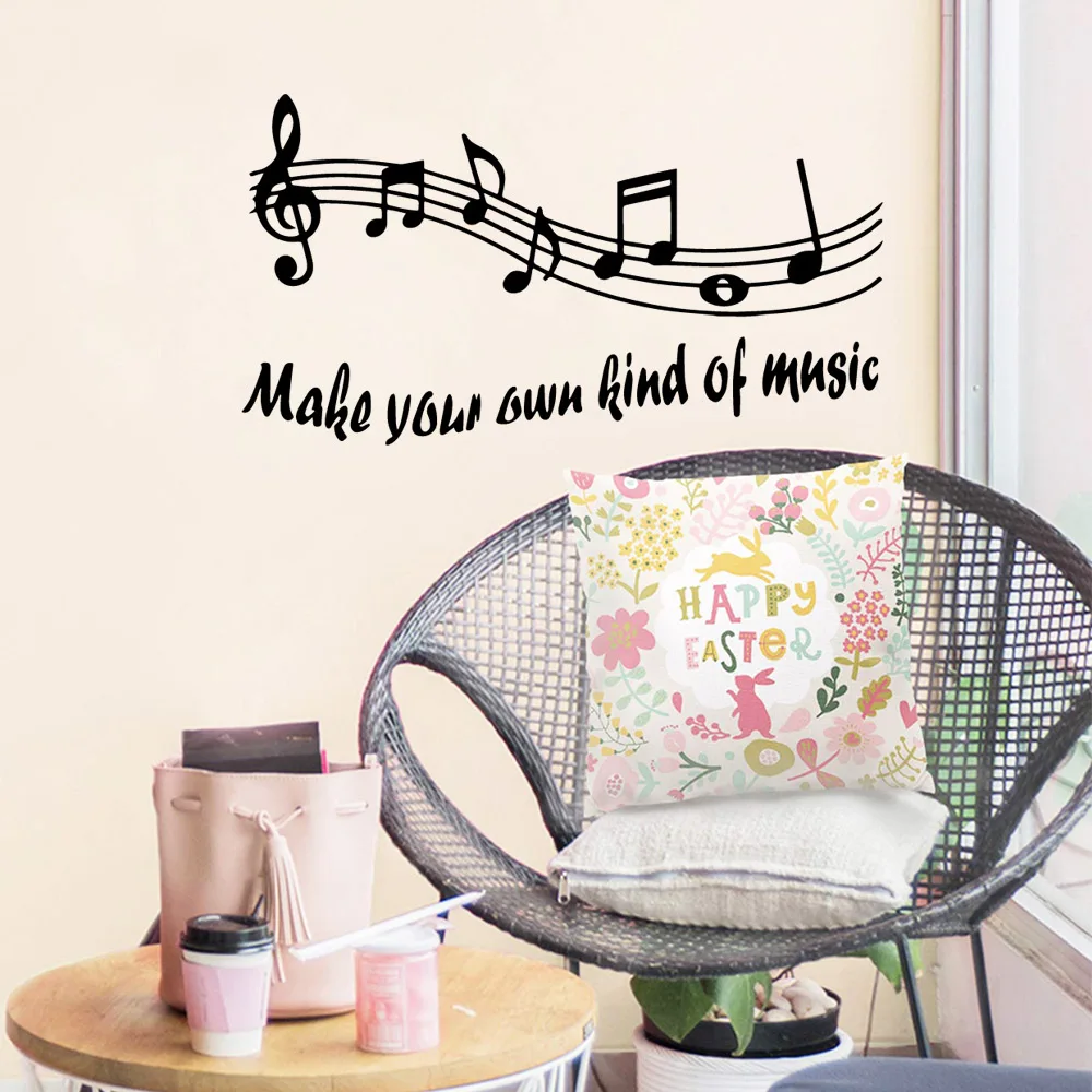 

Creative Own Kinds of Music Wall Sticker Home Decoration For Kids Rooms Home Decor Wall Decoration Murals naklejki na sciane