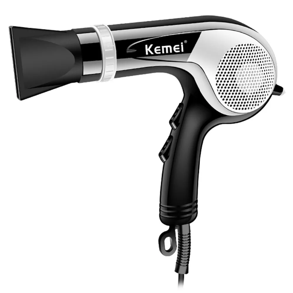 2000w Professional hair dryer blow hot cold air speed adjust with two Nozzles Salon Hair Styling
