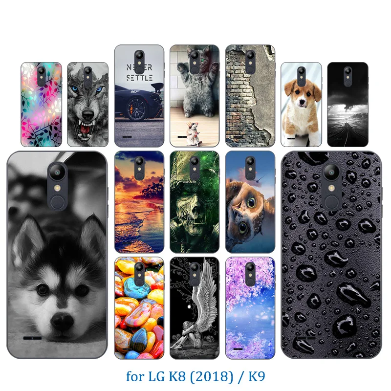 Soft TPU Silicon Funda for LG K8 2018 Anti knock Back Cover 5'' K82018 Flexible Phone Cases Clear Full Protection Shell Capa |