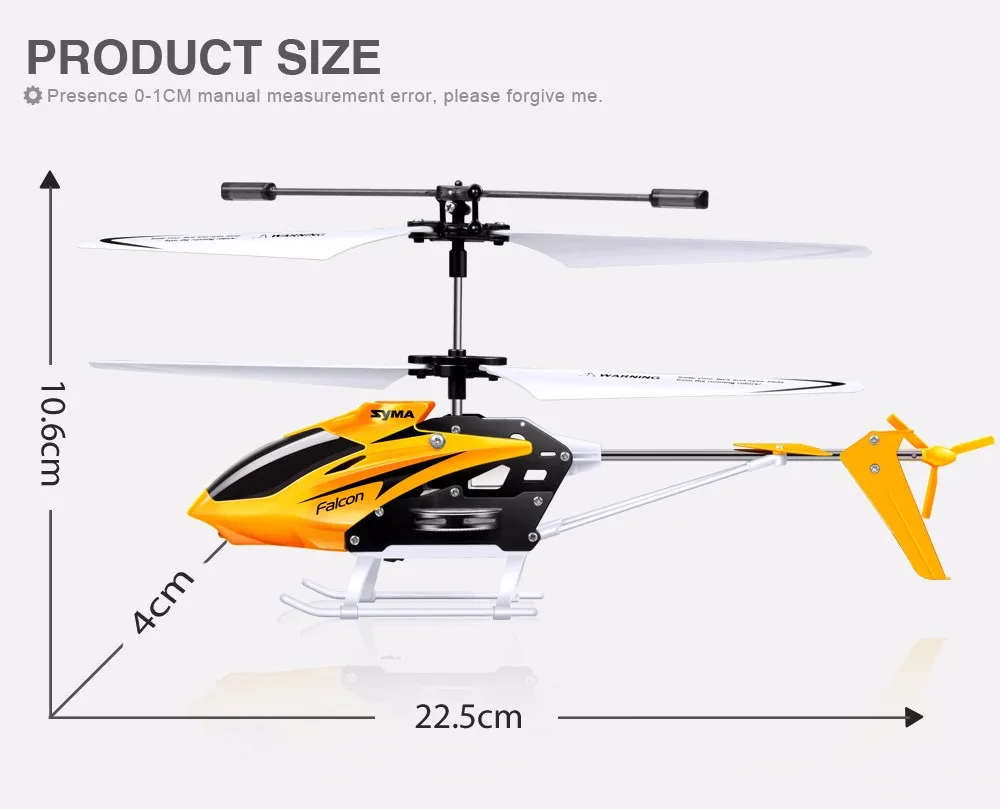 Вертолет SYMA RC с режимом гироскопа 2 RTF без камеры, игрушки с пультом дистанционного управления с одним набором лезвий в подарок