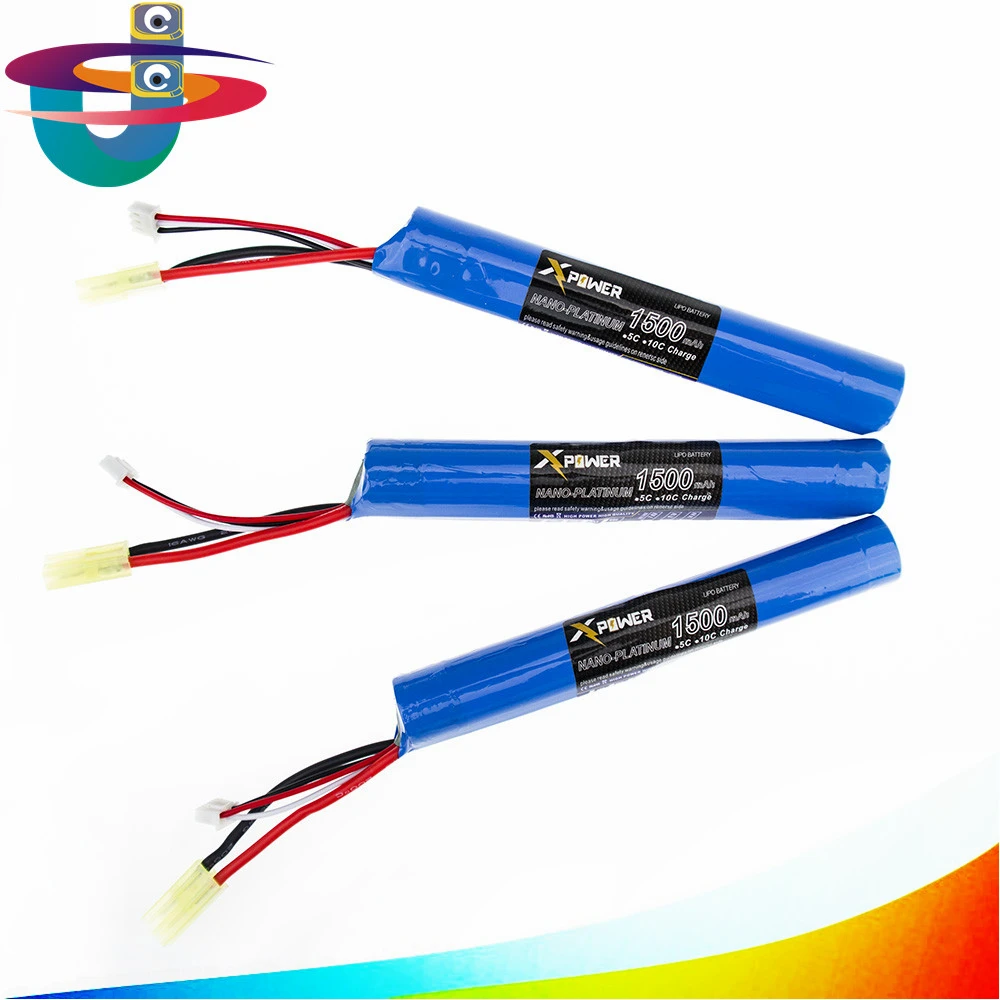 3 шт. 2 S 18650 Мощность RC Lipo Батарея 7 4 В 1500 мАч 15C Акку мини Airsoft игрушки пушки