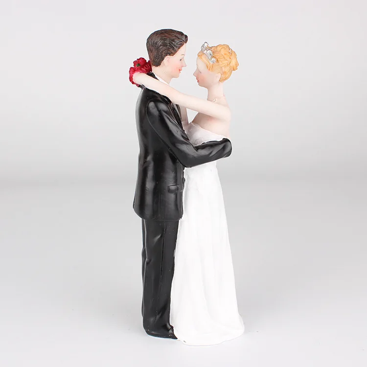 FANLUS Bride and Groom Decorative Wedding Cake Toppers - Cake Topper Figurines, Keepsake Wedding Cake Decorations (3)
