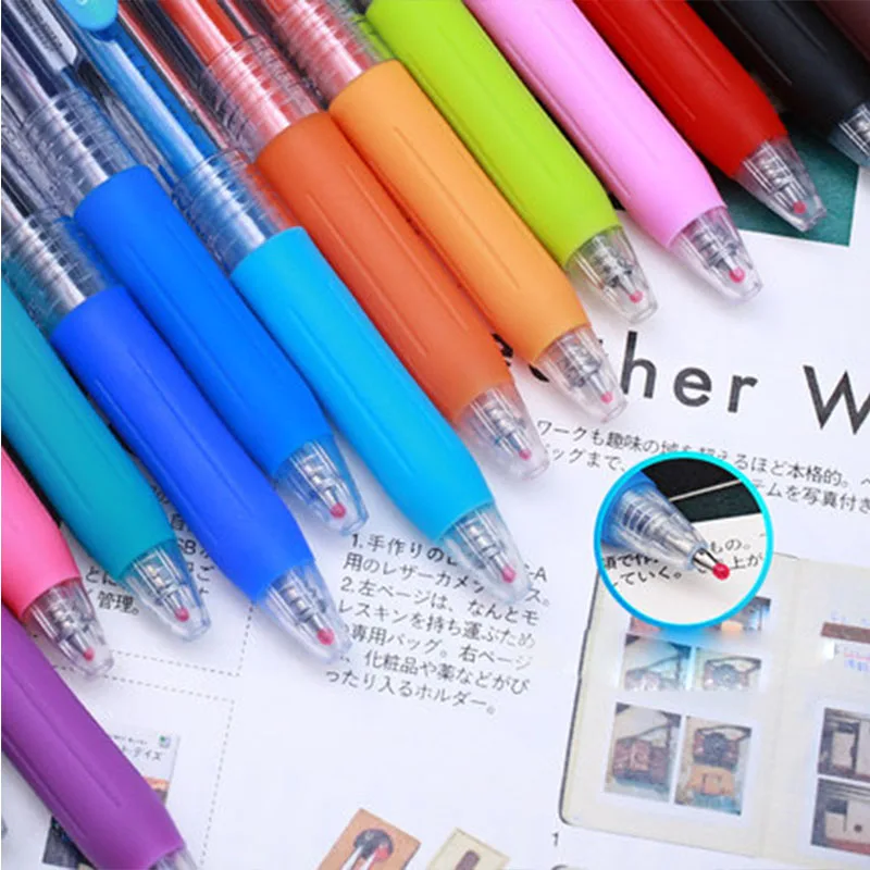 12 шт./партия гелевая ручка Zebra JJ15 Sarasa с клипсой 0,5 мм, гелевые ручки разных цветов для офиса и школы