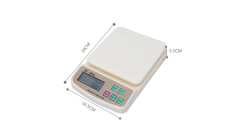 Кухонные весы 10 кг цифровые электронные кухонные весы цифровые весы ЖК-дисплей abs пластиковый измерительный инструмент баланс кухни
