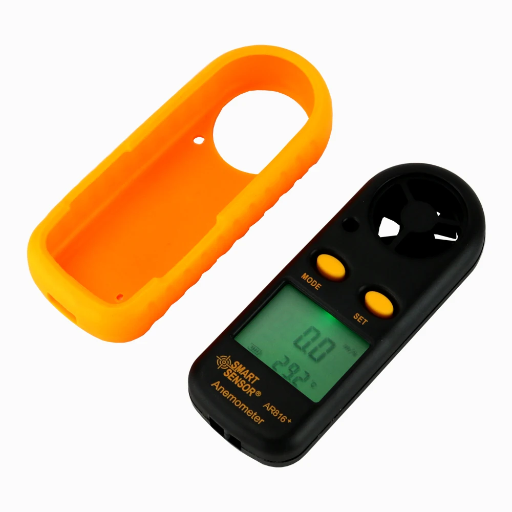 Beste Draagbare Wind Gauge Anemometer Thermometer Wind Meter Tester Meetinstrumenten Wind Snelheid Detector AR816 +