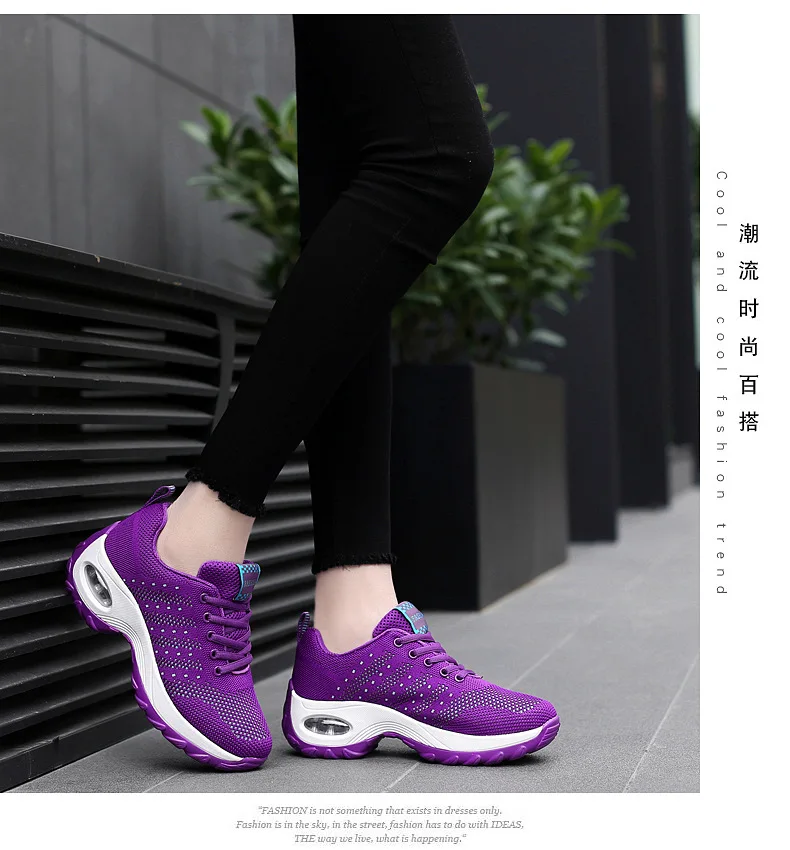 SWONCO Chunky Platform Sneakers Black Women's Casual Shoes Autumn /spring Wedge Swing Shoes Sneakers For Women Slimming