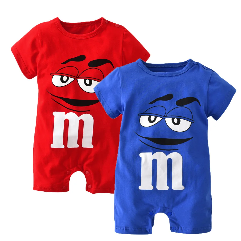 

Baby Boy Romper Summer Short Sleeve Cotton Jumpsuit Cartoon Printed Baby Rompers Overalls Newborn Baby Boy Girl Clothes