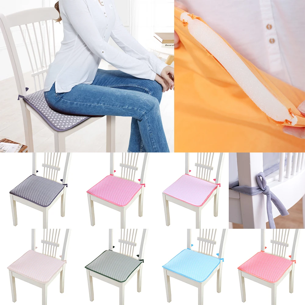

40x40cm Chair Pad Cushions Seat For Home Office Dinning Chair Solid Color Indoor Outdoor Seat Chair Pad Home Decor