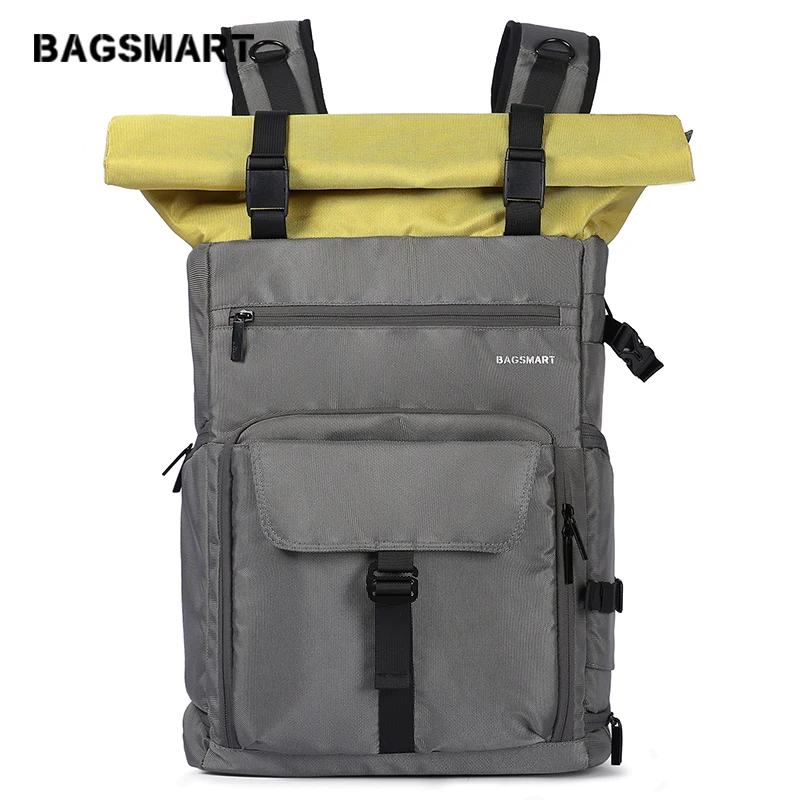 BAGSMART Camera Backpack Professional DSLR SLR Camera Bag Fit up to 200-400mm Lens,15.6inch Laptop,DJI Mavic Pro with Waterproof