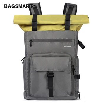 

BAGSMART Camera Backpack Professional DSLR SLR Camera Bag Fit up to 200-400mm Lens,15.6inch Laptop,DJI Mavic Pro with Waterproof