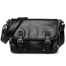 Bolsos de hombro de cuero de marca de lujo para hombres bolsos cruzados para hombre bandoleras de viaje negras Maletín de negocios bolsos de mano para hombre