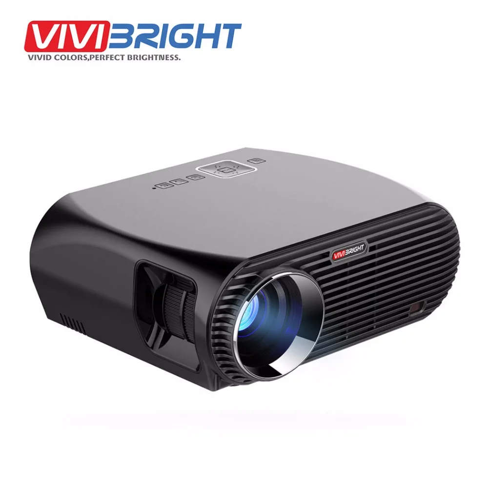 VIVIBRIGHT Android 6.0.1 LED Projector GP100 UP. 1280×800 Resolution 3200 Lumens Built-in WIFI Bluetooth, DLAN Miracast Airplay