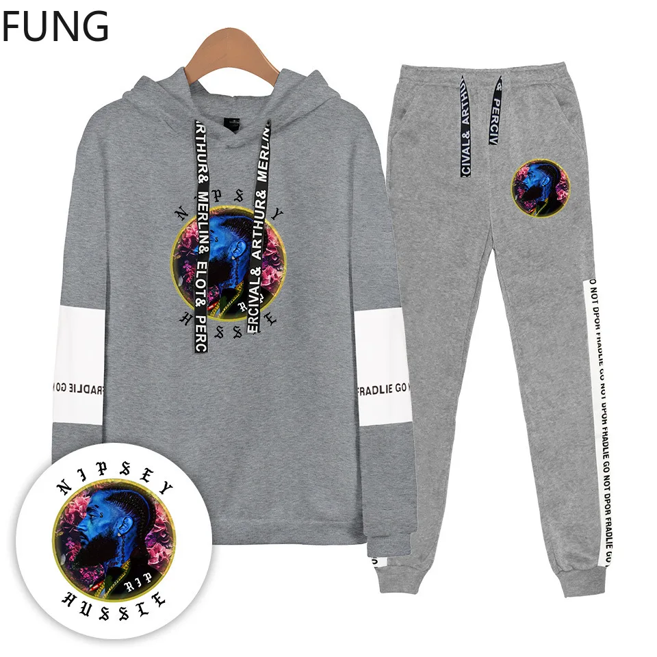 Nipsey Hussle Men/Woman Hoodies Sweatshirts and Sweatpants Hot Sale Rapper Casual Hip Hot Two Piece Set Hooded men sweatsuits Nipsey Hussle Men/Woman Hoodies Sweatshirts and Sweatpants Hot Sale Rapper Casual Hip Hot Two Piece Set Hooded men sweatsuits