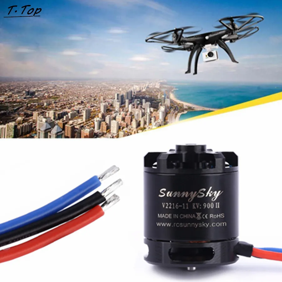  Professional 2-4S V2216-11 900KV Brushless Outrunner Motor For FPV RC Helicopter Drone Aircraft 
