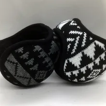 Стиль зимние теплые регулируемые наушники вязаные наушники