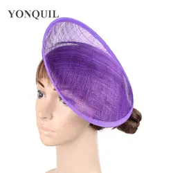 Фиолетовый 25 см SINAMAY основа для вуалетки для изготовления Дерби вуалетки кентувечерние ККИ партии шапки Millinery материал или 18 цветов на выбор