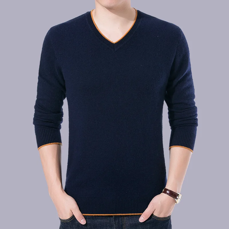 Men's sweater Korean high necked men's sweater bottoming