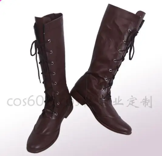 

The Promised Neverland Emma Cosplay Boots Brown Shoes Custom Made Any Size
