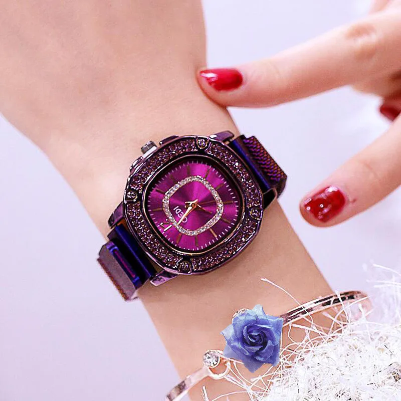 

Women Quartz Watch Fashion Bling Casual Ladies Watch Female Quartz Gold Watch Crystal Diamond Women Clock Dropshipping