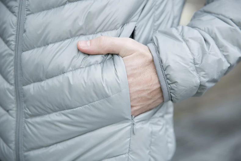 Зимняя Модная брендовая Сверхлегкая мужская куртка на утином пуху, Мужская Уличная пуховая куртка с капюшоном, Теплая мужская одежда