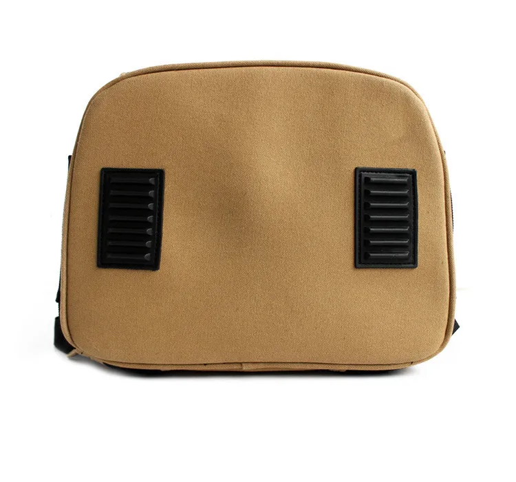 Hot Sale Breathable Cats Carriers Small Dog Outdoor Portable Backpacks Canvas Bag with Transparent Cover Droppshipping (2)