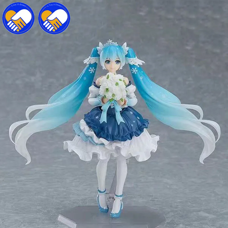 Ceny Nowy Vocaloid hatsune Miku Figma EX 054 śnieg Miku śnieżna księżniczka anime z pvc Action Figures anime zabawki dla dzieci dzieci prezent
